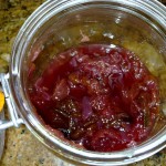 Plum and courgette chutney